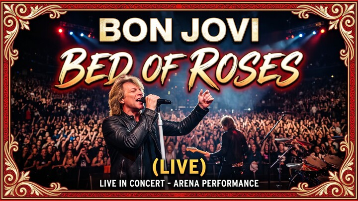 Bon Jovi - Bed Of Roses (Live) With Lyrics ENG/PT