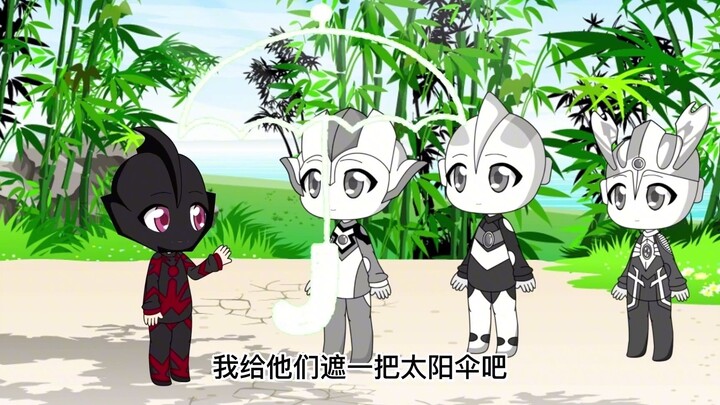 Patung Batu Pembayaran Ultraman Zero digunakan untuk membayar kembali anak-anak