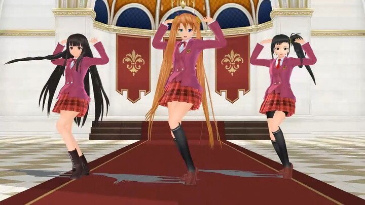 【mmdネギま】神楽坂明日菜＆近衛木乃香＆桜咲刹那でビビデバ