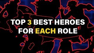 Top 3 Best Heroes For Each Role (Builds & Emblems Included) | MLBB