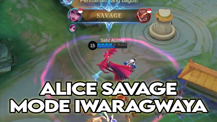 SOLO RANKED ALICE SAVAGE MODE IWARAGWAYA‼️