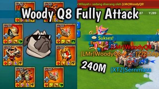 3 Hero 11K WoodyQ8 LMr INSANE!! Lords Bantai Real Bercandain Top Kill 24B Woe || Lords Mobile