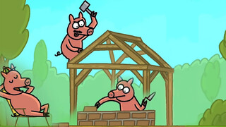 [Animation] Three little pigs and a wolf