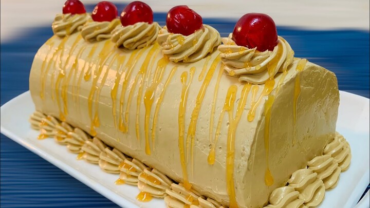 Ganito Lang pla kadali gumawa ng mocha cake roll | Perfect mocha cake roll