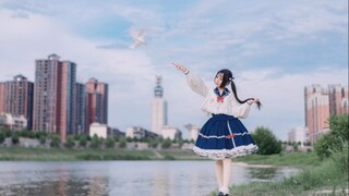 Amazing, oh my! It's me and you! Original amplitude! You and I soar to the blue horizon~