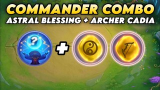 COMBO ASTRAL BLESSING + ARCHER CADIA STAR-CORE.!! MAGIC CHESS MOBILE LEGENDS
