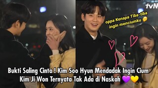 Bukti Saling Cinta ! Kim Soo Hyun Mendadak Ingin Cium Kim Ji Won Ternyata Tak Ada di Naskah 💜💛