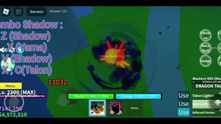 🔥 Blox Fruits| Combo Shadow + Dragon Talon 🔥