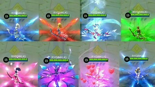 Miya All Skin Spotlight 2021 | Mobile Legend Next | Elite, Starlight,Limited,Special,Epic,Legend