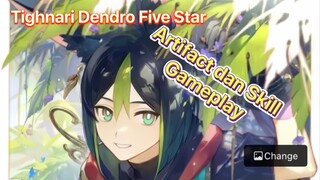 Genshin Impact Indonesia - Pembahasan Tighnari Dendro Five Star mengenai Artifact & Skill + Gameplay