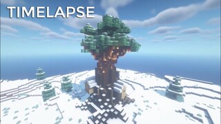 Minecraft Tree House Timelapse #Shorts