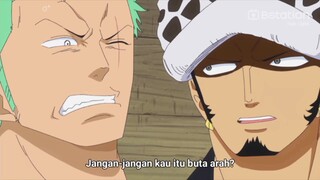 zoro terciduk buta arah sama torao 🤣