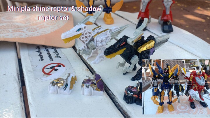 Bộ mô hình Ryusoulger Minipla Shine Raptor & Shadow Raptor (Mô hình nâng cấp)