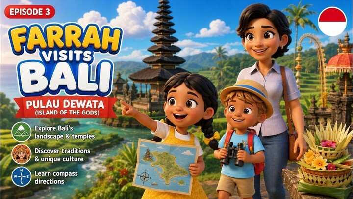 Adventure in Bali for Kids ✈️ _ Places Around the World _ AnakIndo Academy