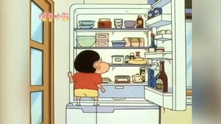 【Chuyện ăn ngon của Shin - Cậu bé bút chì】Cơm nắm ô mai siêu to kết hợp với trà lúa mạch thanh mát