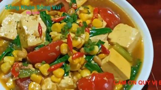 MÓN ĐẬU PHỤ NON KHO NGỦ SẮC.ẨM THỰC CHAY.MÓN 142