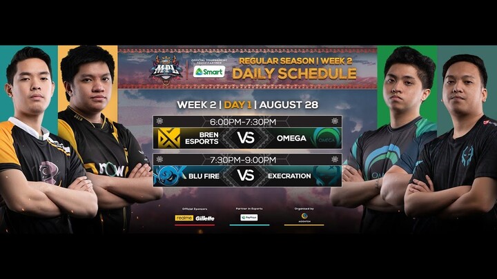 MPL-PH SEASON 6 WEEK 2 DAY 1 EXECRATION VS BLU FIRE GAME 2