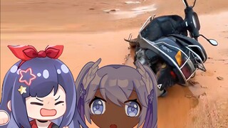 【Han Ci Fang】Motorcycle overturned
