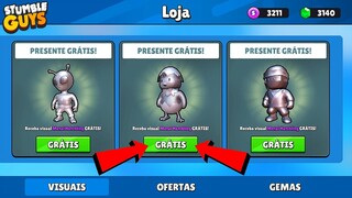 VOCÊ NÃO VIU ISSO! CHEGOU NOVA SKIN GRÁTIS DA ATUALIZAÇÃO 0.45.5 DO STUMBLE GUYS