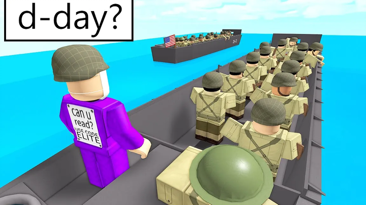 Roblox D-Day แต่ฉันมีกองทัพที่ดีที่สุด