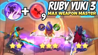 HYPER RUBY 9 WM + YUKI SKILL 3 !! SC EARTH ANTI CC !! MAGIC CHESS MOBILE LEGENDS