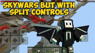 SKYWARS Mcpe gameplay|Split controls|CUBECRAFT