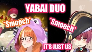 Marine and Coco Yabai Duo Kissing in Discord 【Hololive English Sub】