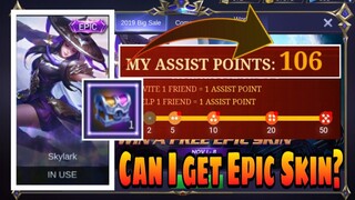 Can I get Epic skin | Opening mystery chest with 106 assist points!
