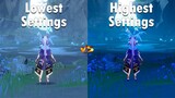 How Much GRAPHICS Effect Your GAMEPLAY?? Lowest vs Highest GFX [ Genshin Impact ]