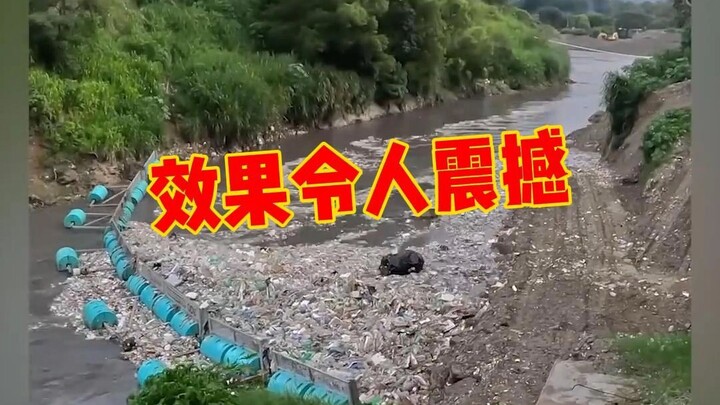 Dalam satu hari satu malam, saluran air kecil ternyata bisa menahan begitu banyak sampah😮#140 ton sa