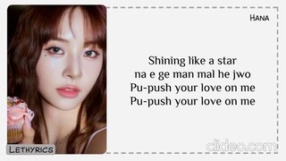 FIFTY FIFTY Push Your Love Easy Lyrics (sped up + reverb)