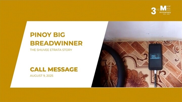 CALL MESSAGE: Pinoy Big Breadwinner: The Shuvee Story • August 9, 2025 | Magpakailanman