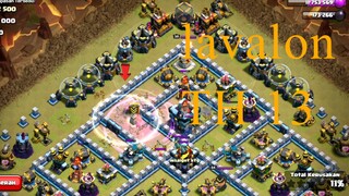 Lavaloon th 13 untuk pemula sangat bisa clash of clans