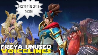 FREYA ALL UNUSED/HIDDEN VOICELINES INTERACTION WITH BANE AND FRANCO/ZILONG IS SHE A TSUNDERE? MLBB!