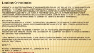 Loudoun Orthodontics