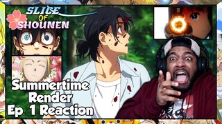 Summertime Render Episode 1 Reaction | THAT ENDING SPOOKED THE HELL OUT OF ME!!!
