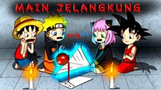 Goku Naruto Luffy dan Anya main boneka hantu jelangkung | cerita gambar