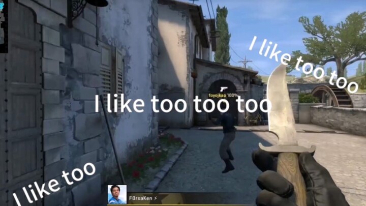 Dalam satu babak kompetitif server Tiongkok, lima pemain Tiongkok berbicara bahasa asing sepanjang p