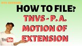 TNVS Motion of Extension for Provisional Authority | Step by Step Guide for Filing