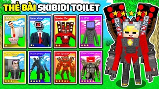 TÔ GÀ THỬ THÁCH 24H SỞ HỮU BỘ THẺ BÀI NHÂN VẬT SKIBIDI TRONG MINECRAFT SIÊU SỨC MẠNH!