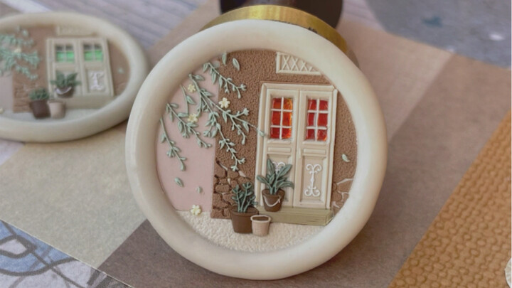 Bộ màu sáp đóng dấu: Đảo Paros - Để ánh hoàng hôn nhuộm đỏ bậu cửa sổ