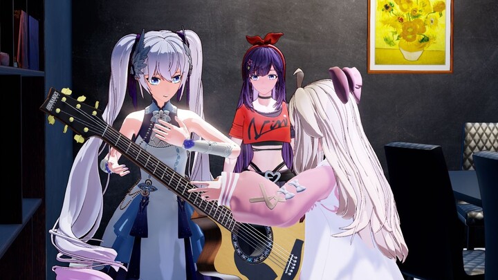 Xiang Wan teaches you how to play guitar quickly [MMD]