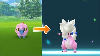 Shiny Mareep evolves into electrifying dragon Mega Ampharos!
