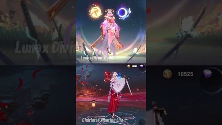 Lunox Divine Goddes Legend Skin VS Charlotte Floating Life