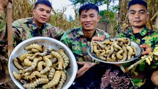 Ăn Đuổng Sâu Mọt Thông Món Ăn Mới Lạ. Nhịp Sống Tây Bắc | Bếp Vùng Cao