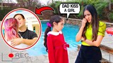 DAD KISS ANOTHER GIRL!!! *She Lost It* | Jancy Family