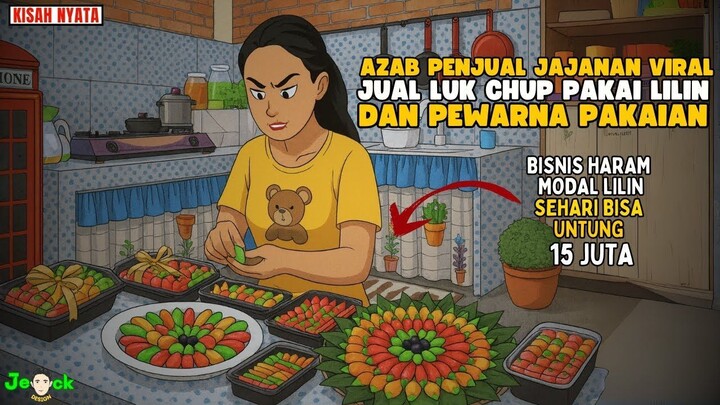 AZAB PENJUAL JAJANAN VIRAL JUAL LUK CHUP PAKAI LILIN DICAMPUR PEWARNA PAKAIAN