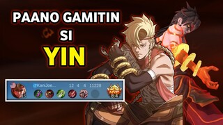 PAANO GAMITIN SI YIN?? | YIN GAMEPLAY TUTORIAL | NEW HERO YIN TUTORIAL TAGALOG - MLBB