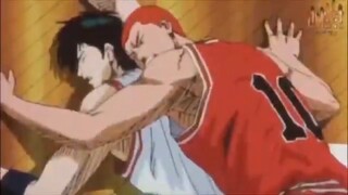 Rukawa vs Sakuragi practice game with ichiro