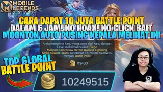 CARA DAPAT 10 JUTA BATTLE POINT DALAM 5 JAM! NO CLICKBAIT! NO HOAX! 100% MOONTON PANIK MELIHAT INI!